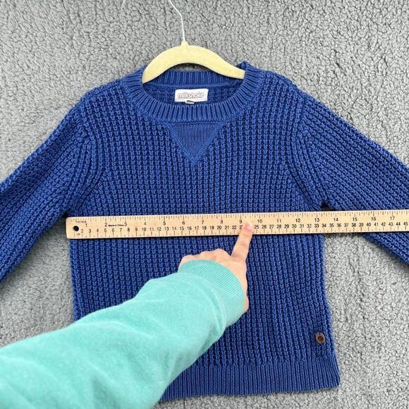 Milkshake Girls Periwinkle Blue Sweater with Shoulder patches - Picture 4 of 14